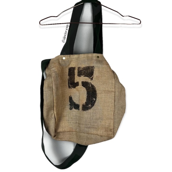Feed Project Bag Made From Burlap Crossbody Purse - Picture 5 of 5